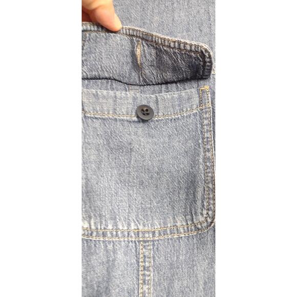 Madewell Chambray Blue Shirt Dress Size 2 - Picture 9 of 16